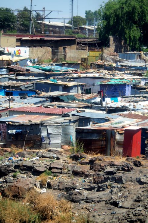 Barrios marginales de Soweto - Johannesburgo