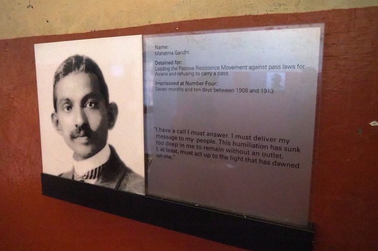 Mahatma Gandhi en Constitution Hill - Johannesburgo