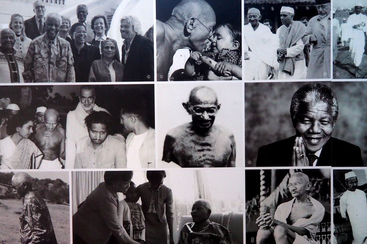 Mandela y Gandhi en Constitution Hill - Johannesburgo