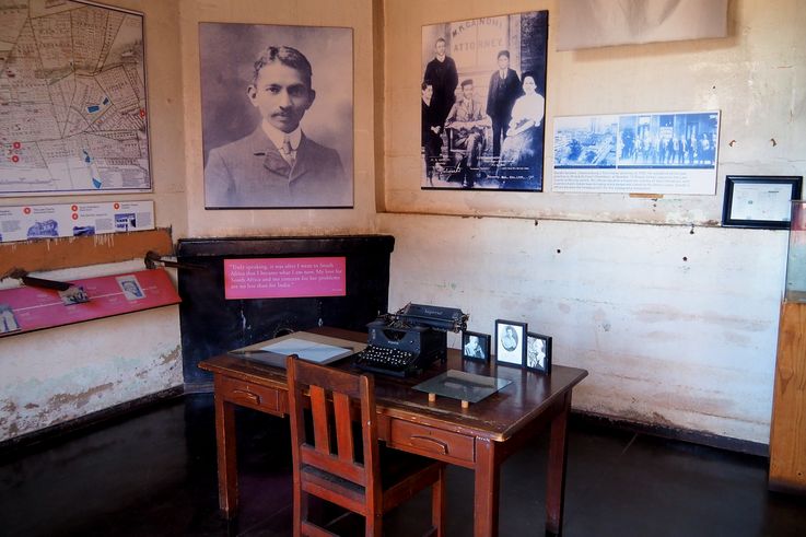 Mahatma Gandhi en Constitution Hill - Johannesburgo