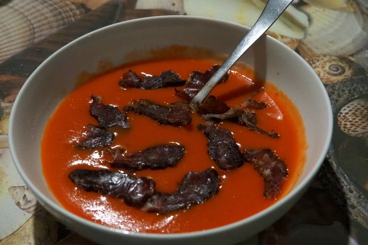 Soupe et Biltong au Twilight Breeze Lodge de Phuthaditjhaba