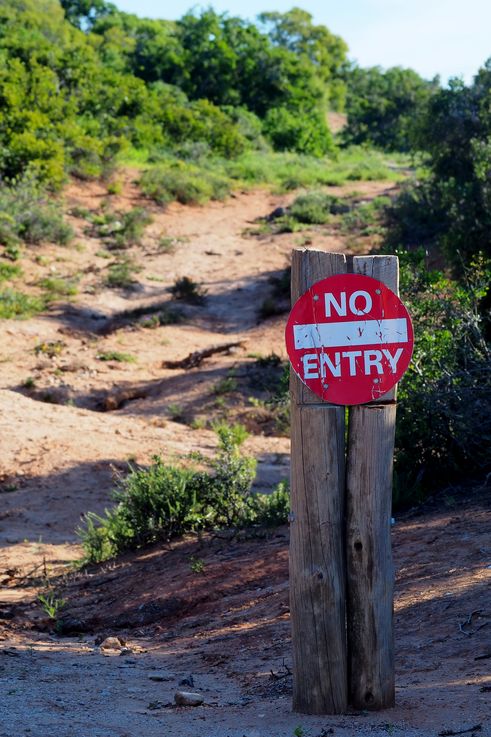 NO ENTRY - Addo Elephant Park