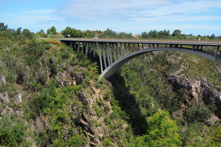 Storms River Bridge in Tsitsikamma National Park