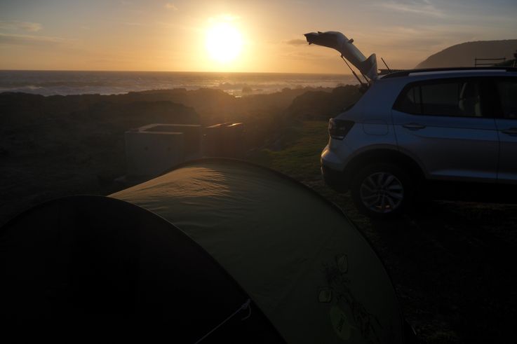 Sunset over Dolphin Campsite in Tsitsikamma National Park