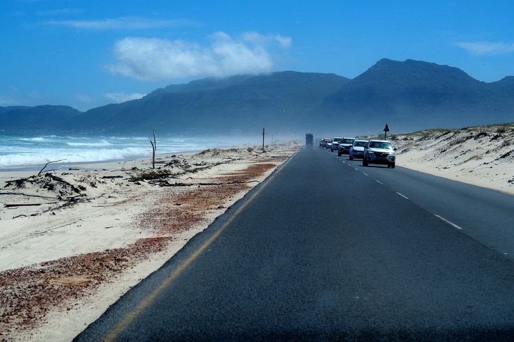 Playa del Pabellón de Strandfontein en False Bay