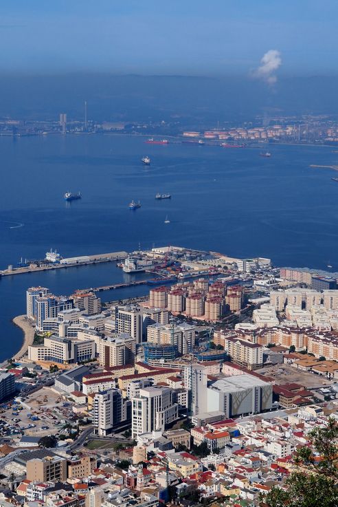 Gibraltar from Upper Rock Nature Reserve