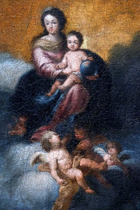 Crown with the Virgin and Child by Juan Jose del Carpio (Museum of Fine Arts of Seville)