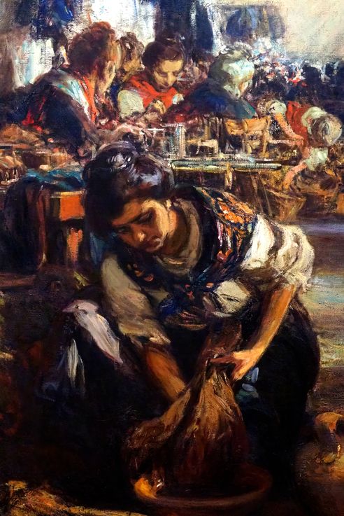 The Cigarette Makers by Gonzalo Bilbao (Museum of Fine Arts of Seville)