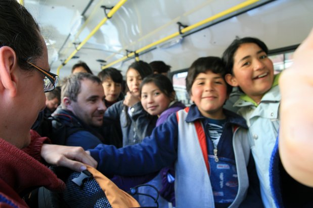 En el autobús de San Carlos de Bariloche