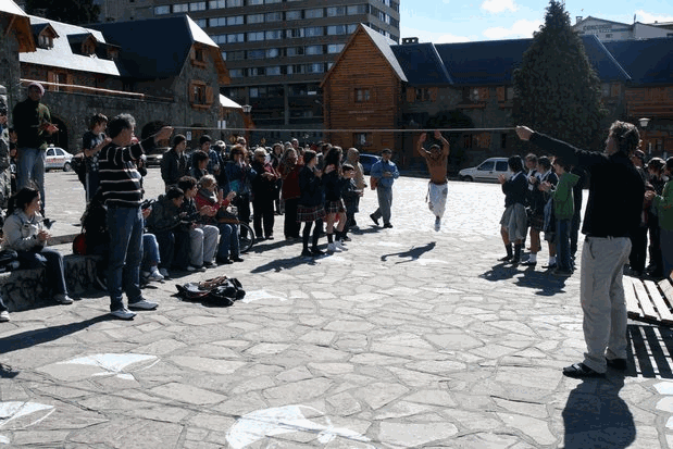 Salto en San Carlos de Bariloche