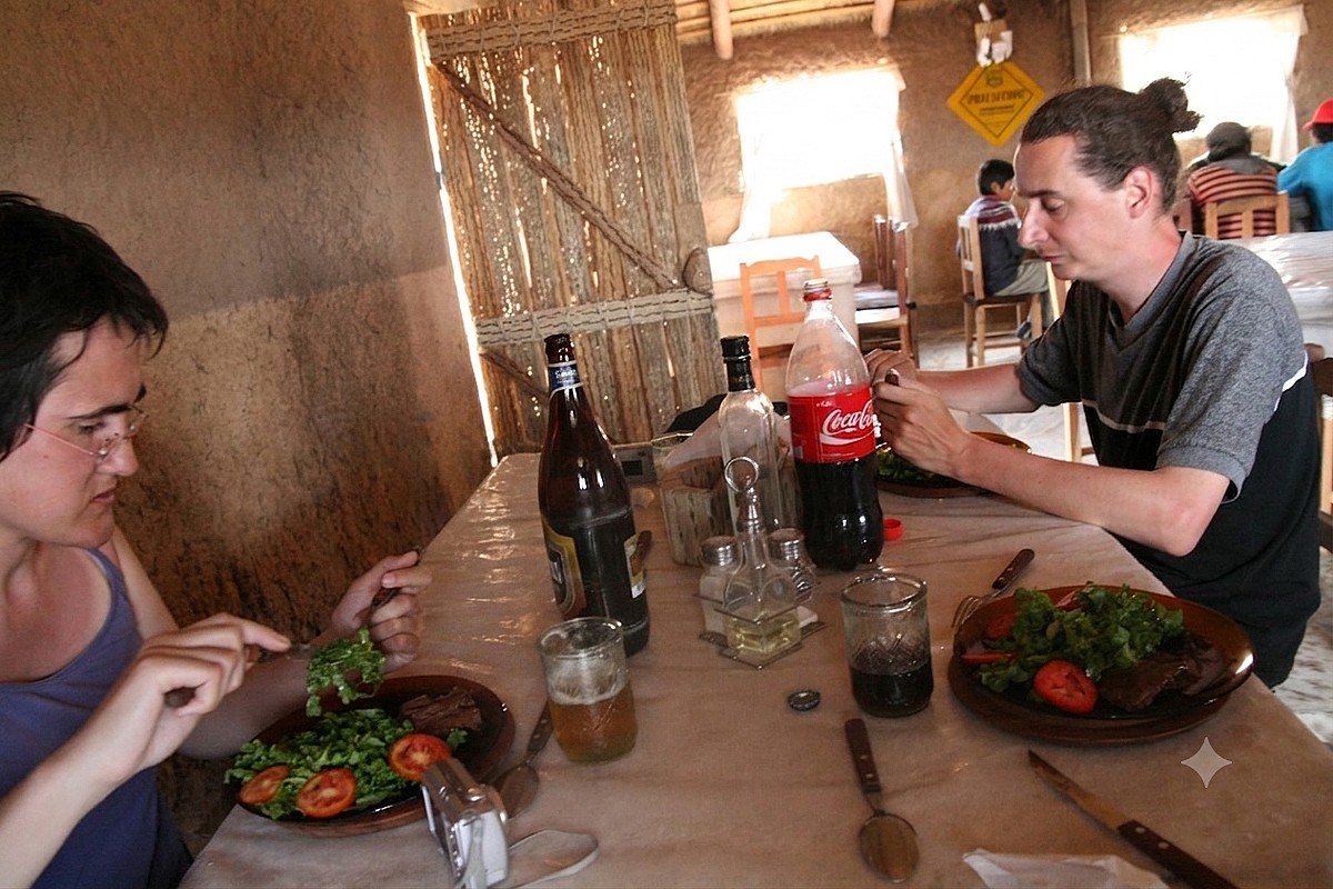 At the restaurant near the Salinas Grandes