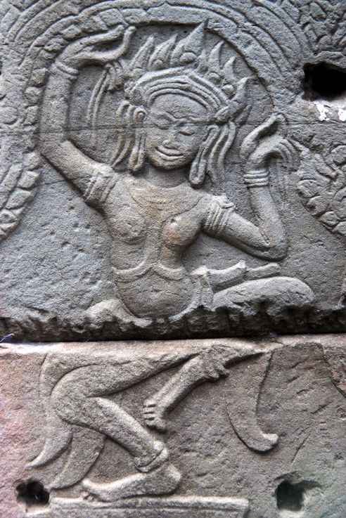 Apsara en el templo de Angkor Banteay Kde