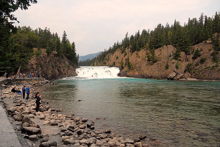 Chutes de Bow sur la rivière Bow, près de Banff.