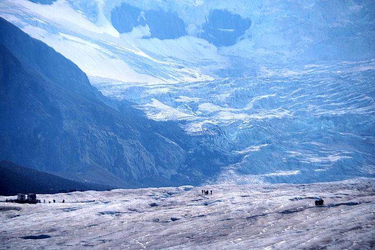 Ice Explorer sur le glacier Athabasca, parc national Jasper.