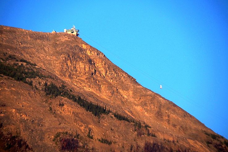 Station supérieure du Jasper SkyTram sur le mont Whistlers, dans le parc national Jasper.