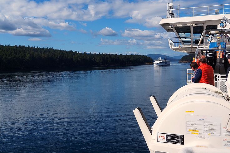 Crossing the Southern Gulf Islands aboard a BC Ferries vessel.