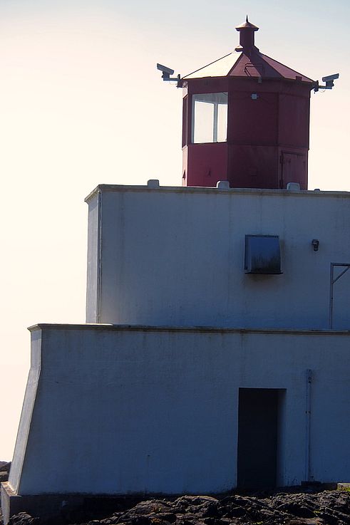 Faro de Amphitrite Point en el Wild Pacific Trail en Ucluelet.