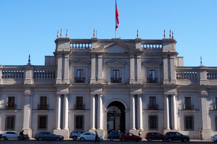 Le palais de la Moneda de Santiago