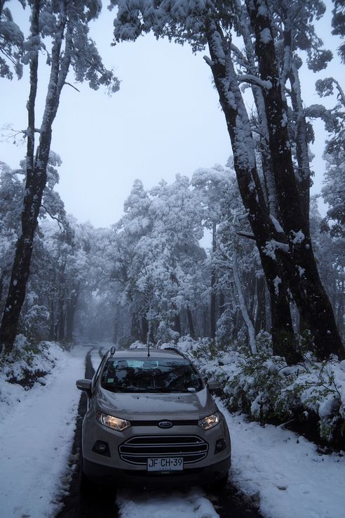 En el volcán Villarrica