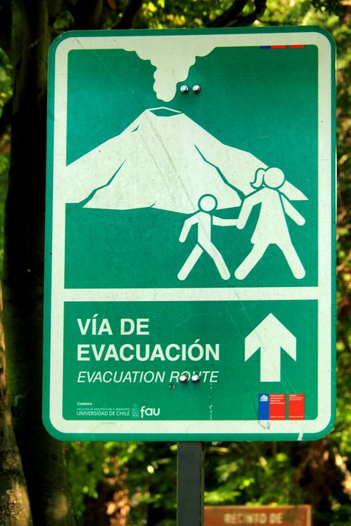Señal de vía de evacuación