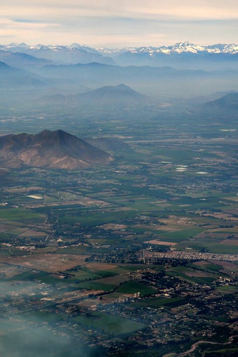 Santiago visto desde el avión