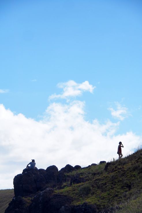 El volcán Rano Kau - la Isla de Pascua
