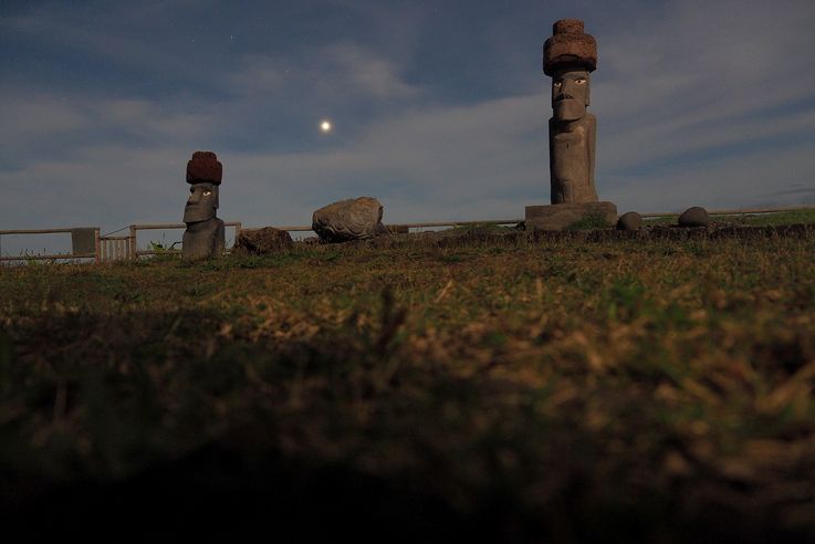 El camping Mihinoa en la Isla de Pascua