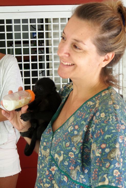 Encar Garcia en el Jaguar Rescue Center