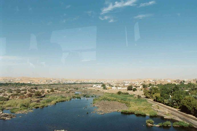 La antigua presa de Asuán