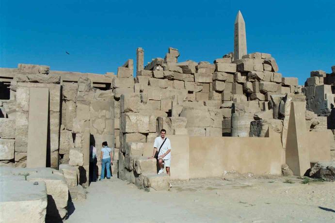 En el Templo de Karnak