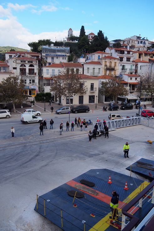 Arrivée en ferry à Skiathos