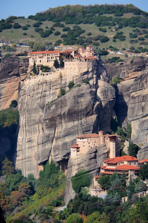 The Roussanou Monastery in Meteora