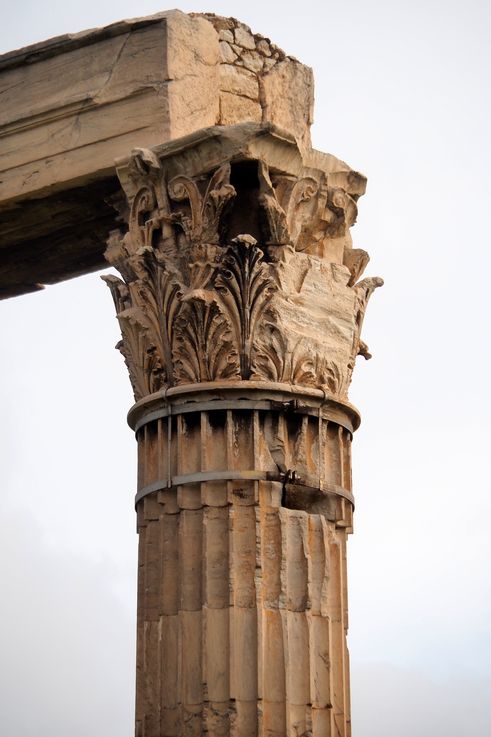 L'Olympiéion ou temple de Zeus à Athènes