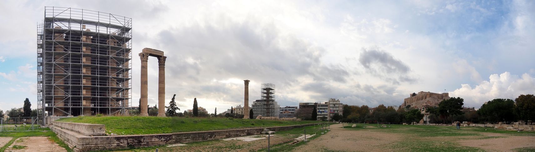 L'Olympiéion ou temple de Zeus à Athènes
