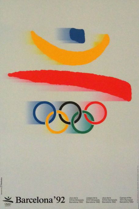 Affiche des jeux olympiques de Barcelone 1992