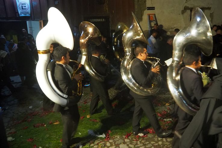 Procession of the 69th anniversary of the Buried Lord, School of Christ (Antigua)