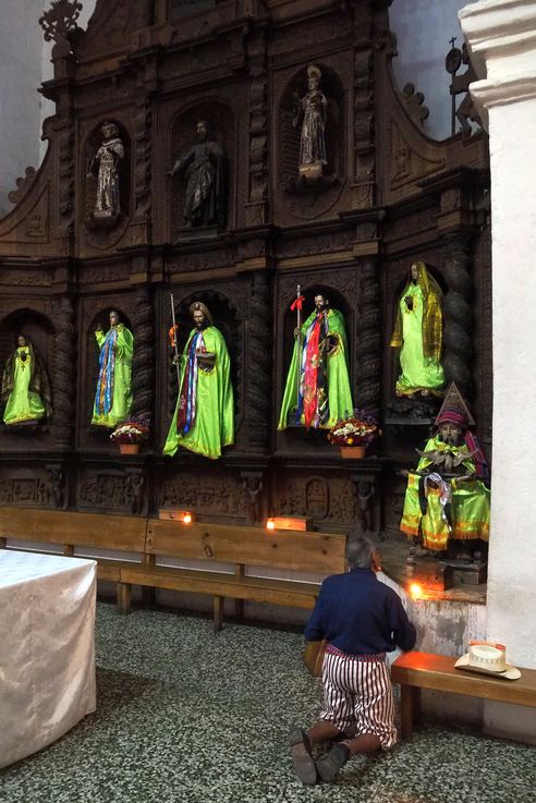 In the Santiago Apostol church in Santiago Atitlán