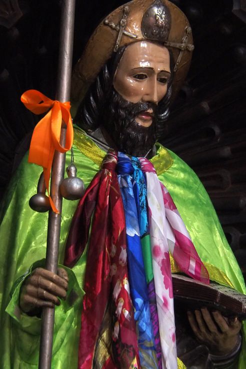 In the Santiago Apostol church in Santiago Atitlán