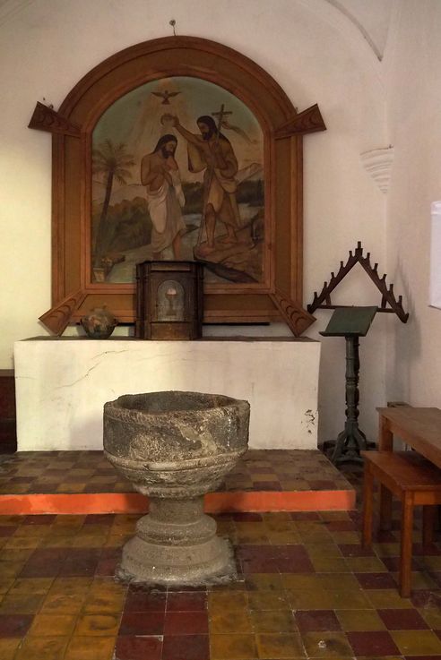 Inside the Santiago Apostol Church in Santiago Atitlán