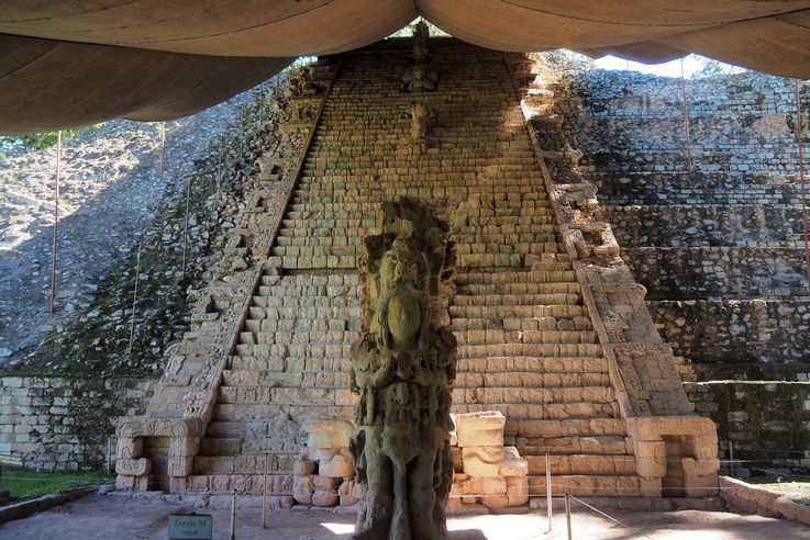 Escalier hiéroglyphique - Ruinas de Copán