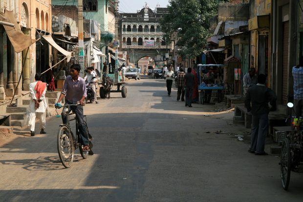 In the streets of Mandawa