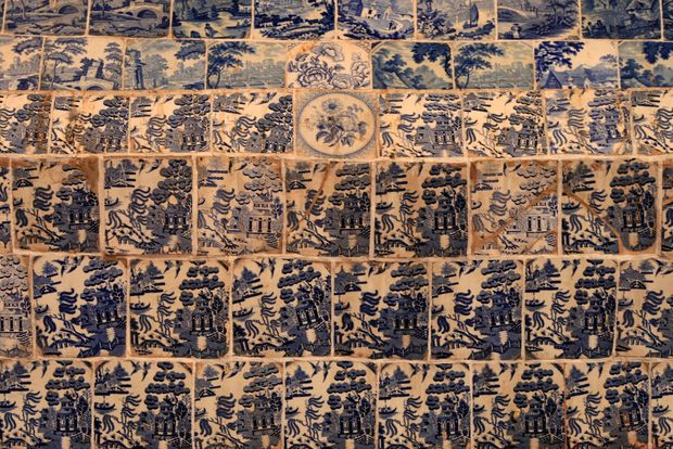 Céramique bleue au fort de Junagarh