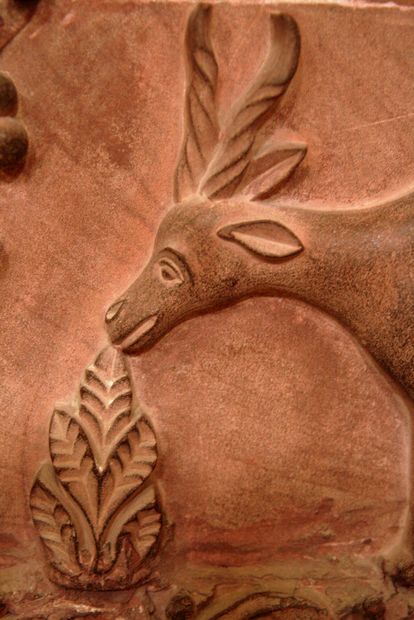 Bas-relief dans le fort de Junagarh