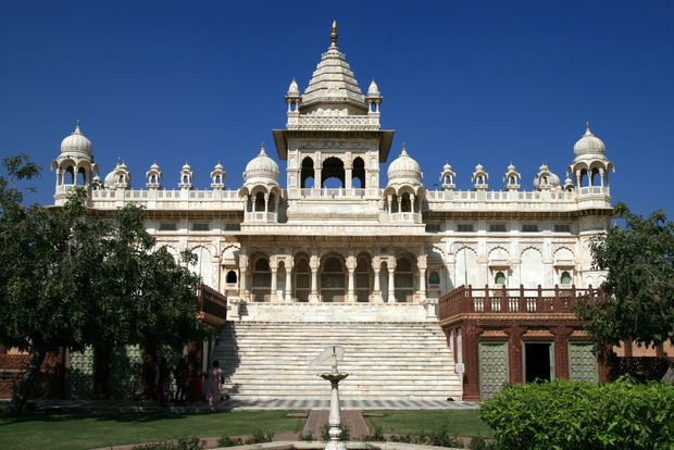 At Jaswant Thada cenotaph