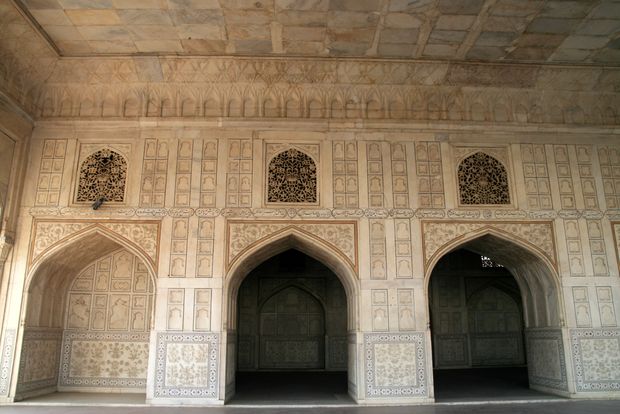 Dentro del Fuerte Rojo de Agra