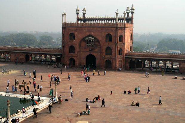 La grande mosquée de Jama masjid à New Delhi
