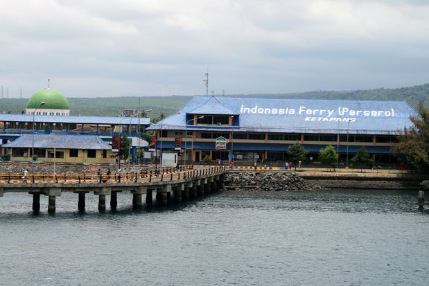 El puerto de Ketapang desde donde parten los ferries Java-Bali