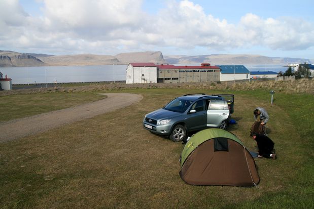 At the Patreksfjörður campsite