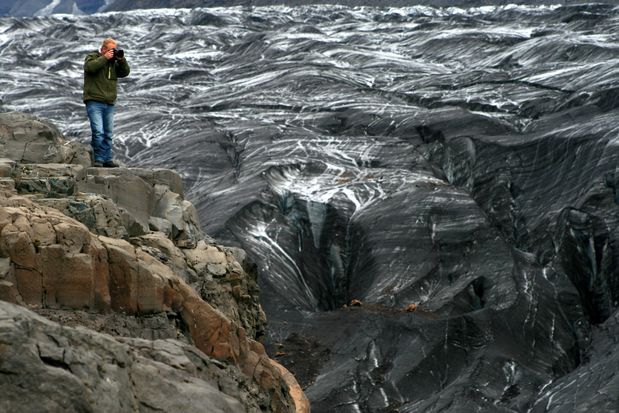 Fotógrafo en Svínafellsjökull