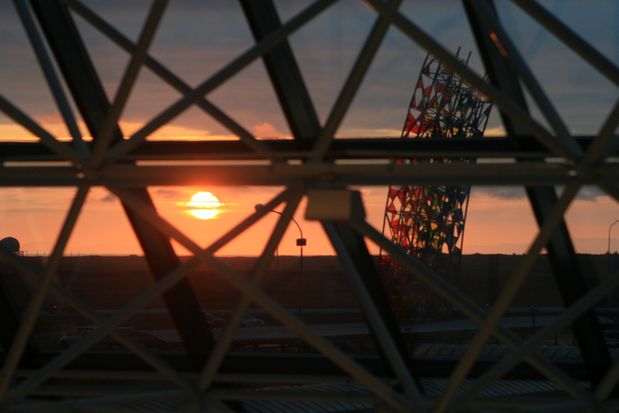 Sunset at Keflavik Airport